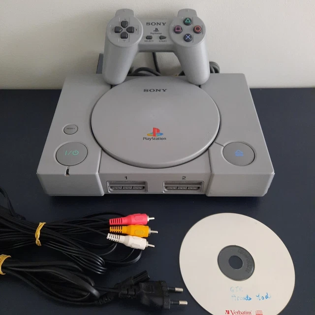 Console Sony PlayStation 1 (PS1) Complète - Avec Manette Et Carte Mémoire - Révisée, Très Bon état - PAL
