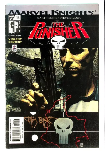 Punisher #14 Vol 4 Signed by Tim Bradstreet Marvel Comics 2001