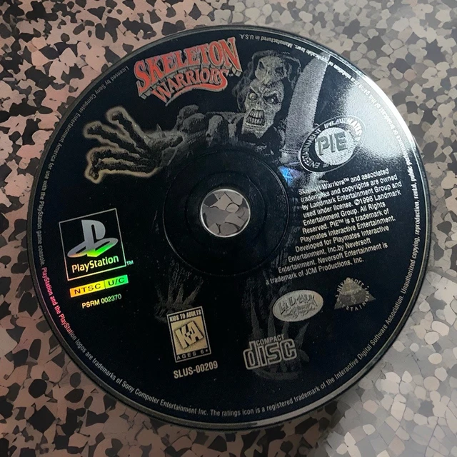 Jeu PS1 Skeleton Warriors - Booster De Cartes Neuf Et Scellé - Édition 1995