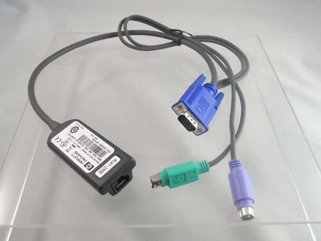 Cable Adaptador KVM USB HP - Modelo 33604 / 396633-001 | Nuevo Y Original, Para Conectar Periféricos