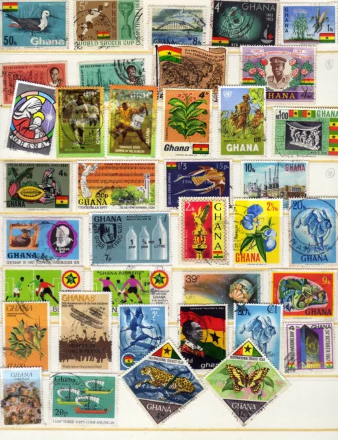 115 Stamps from Ghana Collection  see scans FREEPOST 3