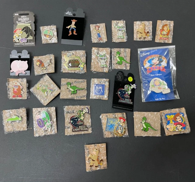 DISNEY PIN TRADERS TOY STORY PIN LOT Woody Buzz Lightyear Slinky Ham