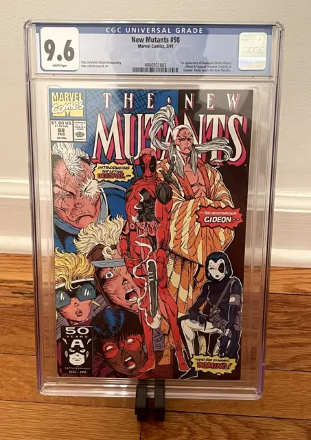 New Mutants #98 CGC 9.6 (W) NM+ 1st App. of Deadpool Marvel Comics 1991