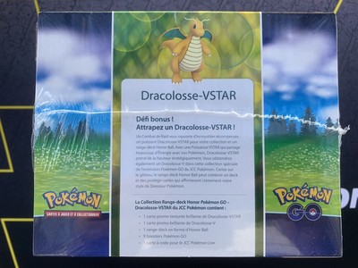 COFFRET DRACOLOSSE VSTAR Pokemon Go Pokeball Neuf Scellé Deck Honor