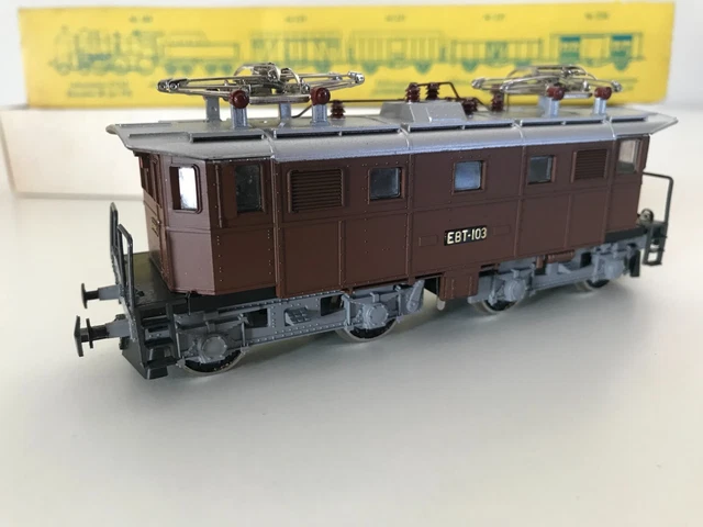 Locomotive électrique Liliput 112B Ho - EBT 103 Marron - Occasion, état Moyen