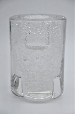 11,5 cm Vase en cristal de Daum France signé verrerie Crytal  glassware H 