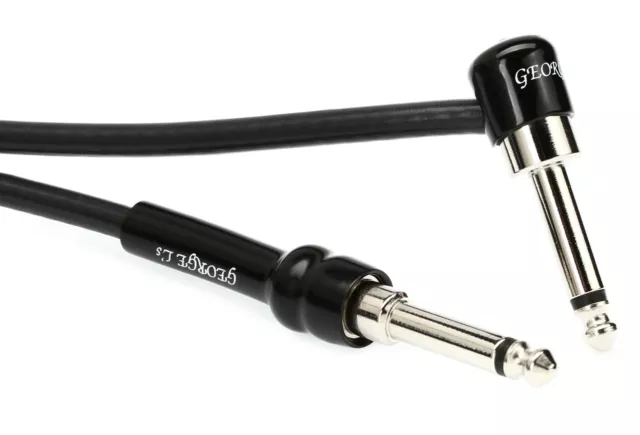 George Ls 10' Straight to Right Angle Guitar Cable - 10'