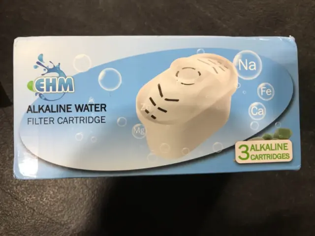 (3) EHM SureFlow Alkaline Water Pitcher Replacement Cartridge –