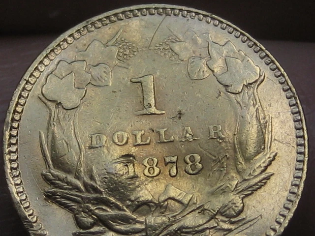 1878 $1 Gold Indian Princess One Dollar Coin- Fine/VF Details