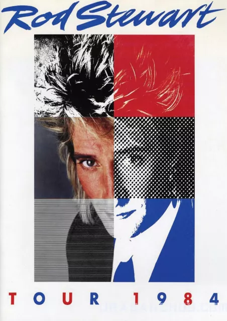 Rod Stewart 1984 Tour Repro POSTER