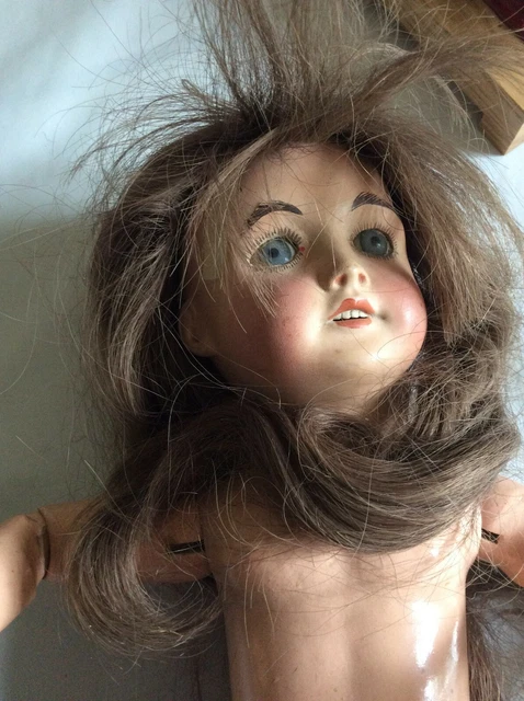 Poupée ancienne avec tête en porcelaine | Kaufen auf