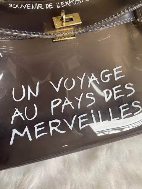 Sac bandoulière un voyage au pays des merveilles gris transparent 2