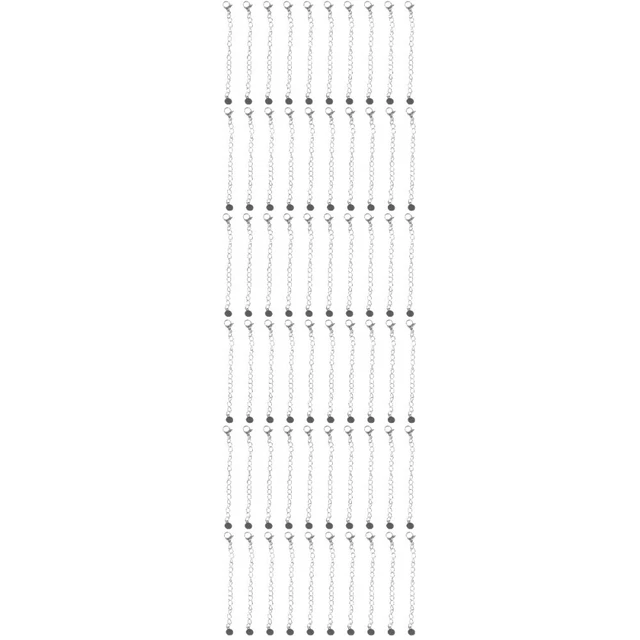60 piezas Collar Extensor Cadenas Pulsera Extensores Elegantes Cadenas de Extensión