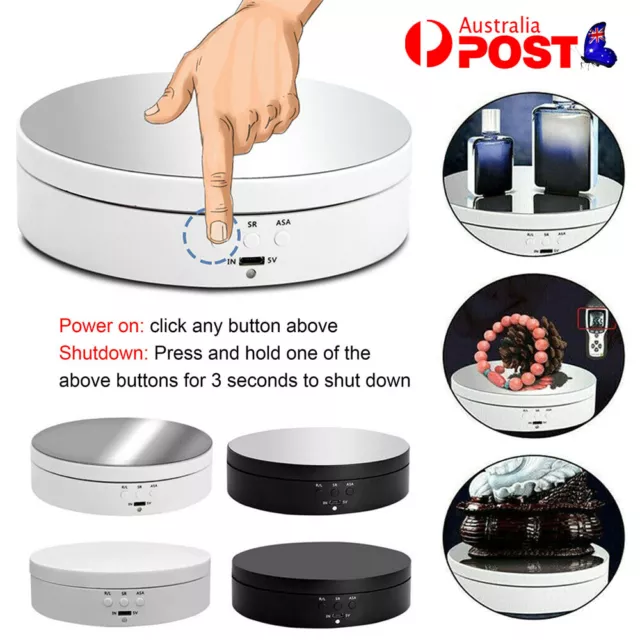 360 ° Rotating Electric Turntable Display Stand Jewelry Photography Show Holder