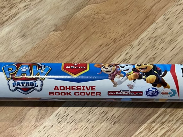 A Paw Patrol Self Adhesive Book Covering -2 Rolls - Back To School