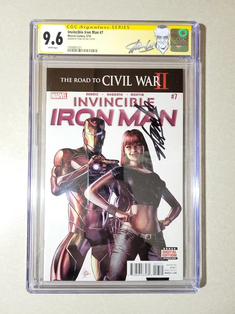 Invincible Iron Man #7 CGC 9.6 SS signed STAN LEE 1st Riri Williams IRONHEART