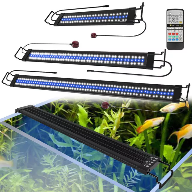 55-150cm LED Aquarium Beleuchtung RGB Licht Tropischen Fische Wasserdicht