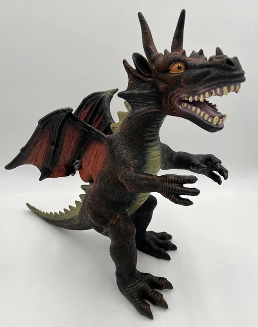 Toys R Us LARGE 19" Water Dragon Fantasy Figure Rubber Maidenhead 2009 Major