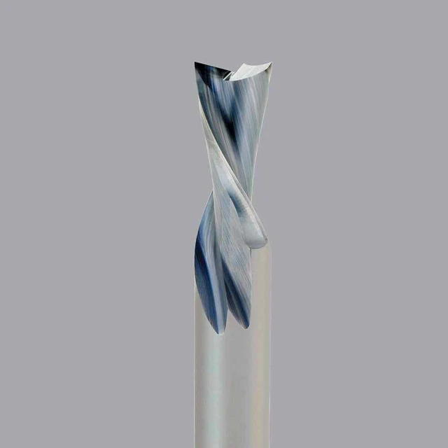 Onsrud 57-325 Spiral Router Bit: 3/8"Dia, 1.25" LOC, 3/8" Shank, Downcut, 3" OAL