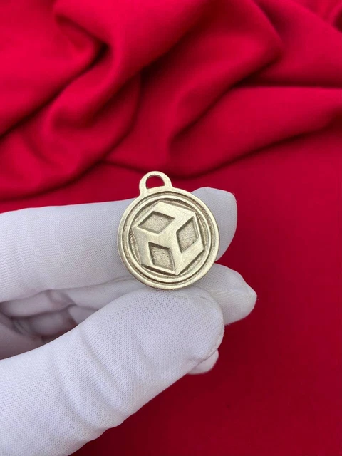Antahkarana symbol necklace Pendant Silver Vintage Reiki Sacred Geometry Healing