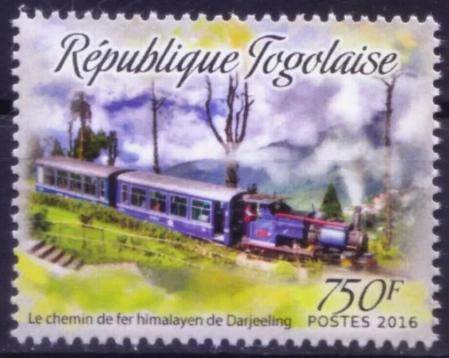 Togo 2016 MNH, Darjeeling Himalayan Indian Railways, Train