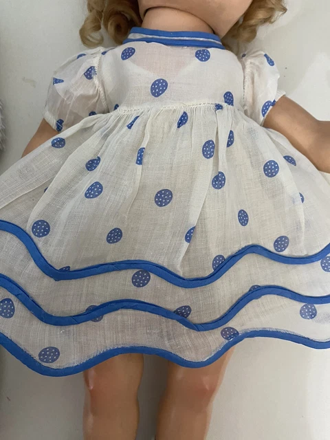 1930's Ideal Tagged Shirley Temple doll DRESS - no doll