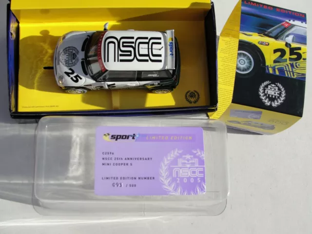 Scalextric Bmw Mini Cooper S Nscc Anniversary C2596A 1:32 Slot New Old Stock