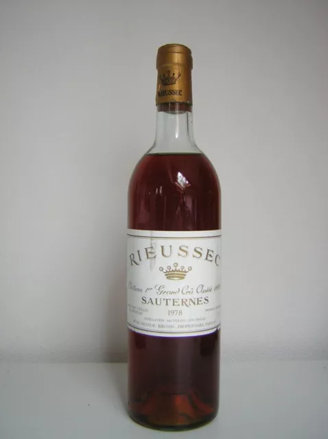 vin wine wein 1978 Chateau Rieussec 1 er  Grand Cru Classe Sauternes