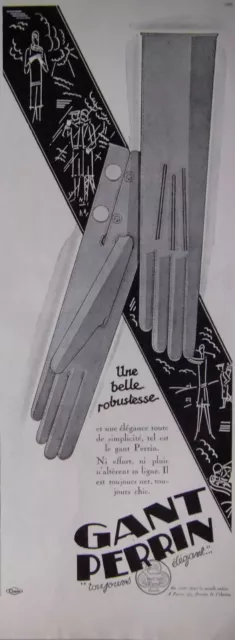 1929 Perrin Glove A Beautiful Robustness - Advertising