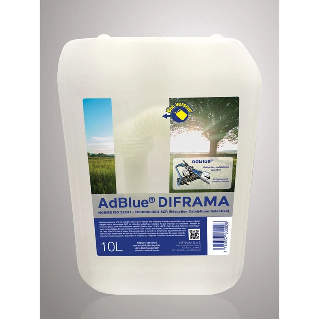 SOLUTION D'URÉE ADBLUE à 32,5% en Bidon de 10L avec Bec Verseur pour ...