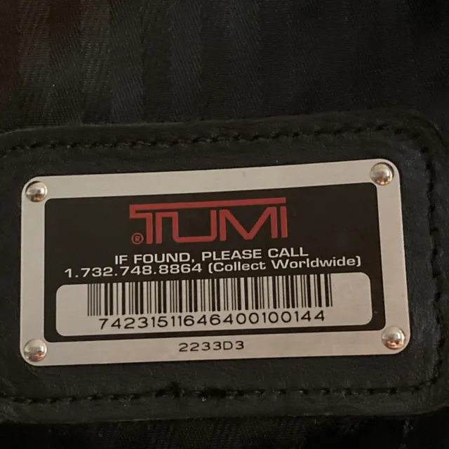 Tumi Black Alpha Wheeled Garment Bag 2233D3 Extended Trip Rolling Wardrobe 2