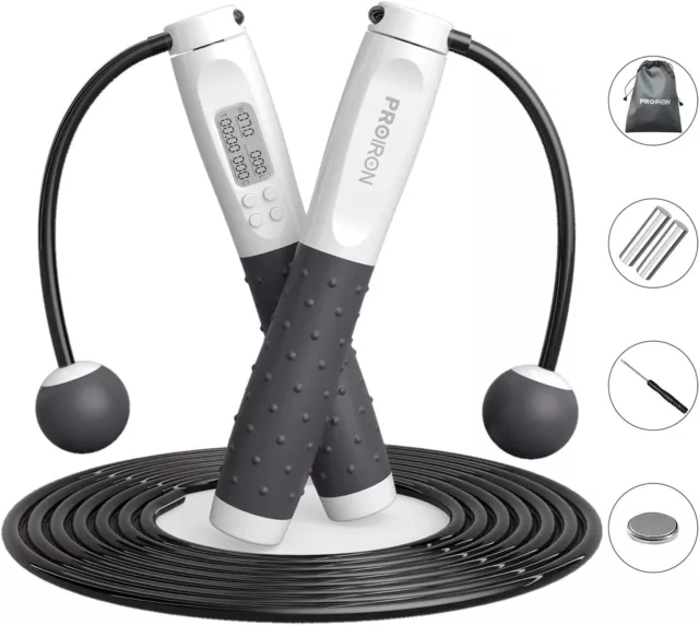 PROIRON corde a sauter sans fil,3M corde a sauter compteur,numérique wireless,Ro