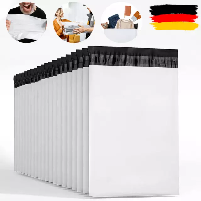 100pcs Folienversandtaschen Versandbeutel Versandtüten mit Haftklebeverschluss