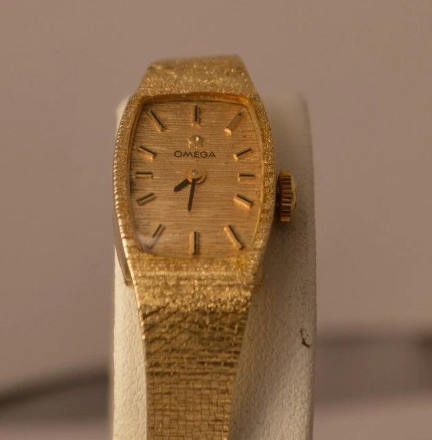 vintage omega 14k gold watch