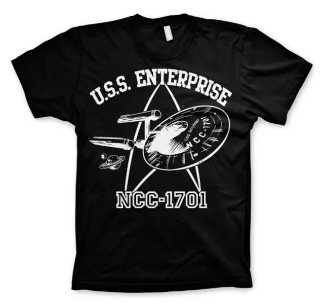 Star Trek USS Enterprise NCC-1701 Captain Kirk oficial Camiseta para hombre