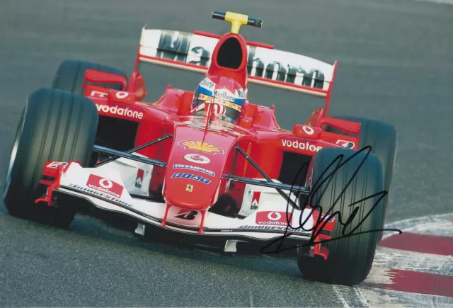 Marc Gene Firmato a mano 12x8 Foto Scuderia Ferrari.