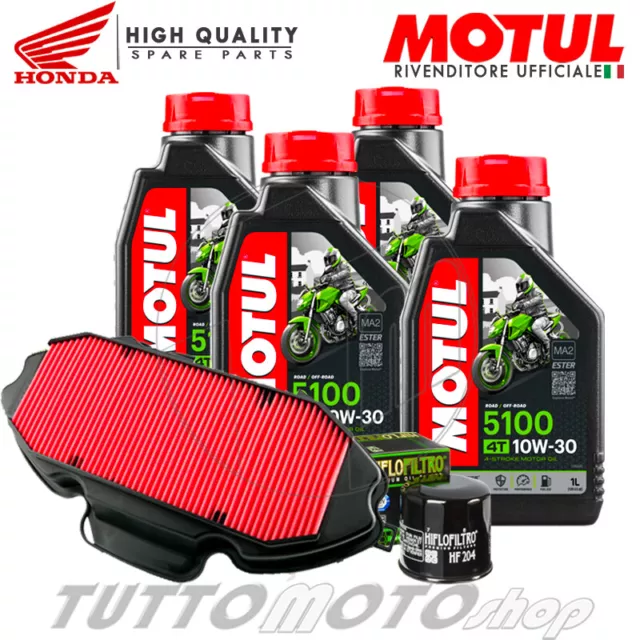 Kit Tagliando HONDA NC 750 X / S DCT 2014-2019 /  Olio MOTUL 5100 10W30 + Filtri