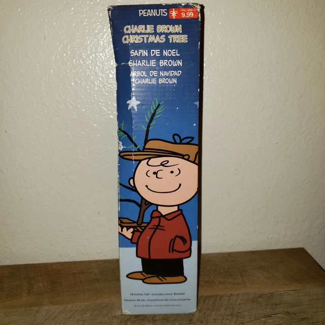PRODUCTWORKS 18INCH PEANUTS Charlie Brown Christmas Tree With Linus