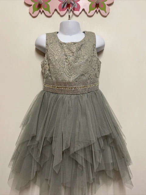 NEW GIRLS Christmas  PARTY TULLE  Sparkle Sequin PRINCESS DRESS AGE 9/10 RRP £49