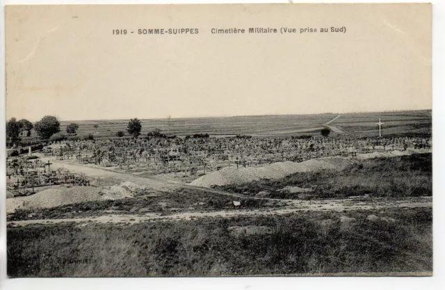 SOMME SUIPPES - Marne - CPA 51 - cimetiere militaire 3