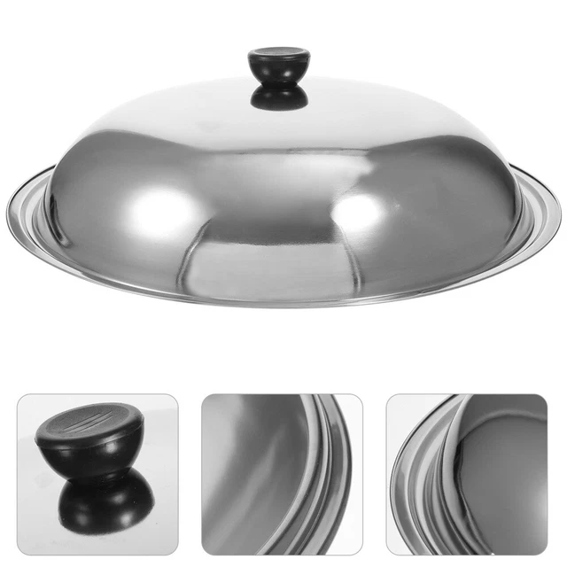 Couvercle De Casserole 36 Cm En Acier Inoxydable - Couvercle Anti-Projection Universel Pour Poêles Et Woks