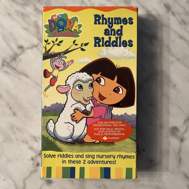 Dora Rymes And Riddle DORA THE EXPLORER VHS - Rhymes and Riddles - Nick Jr. Promotional ...