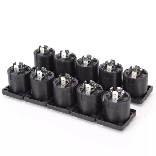 10x Speakon 4 Pin Female jack Compatible Audio Cable Panel Socket Connector  BH