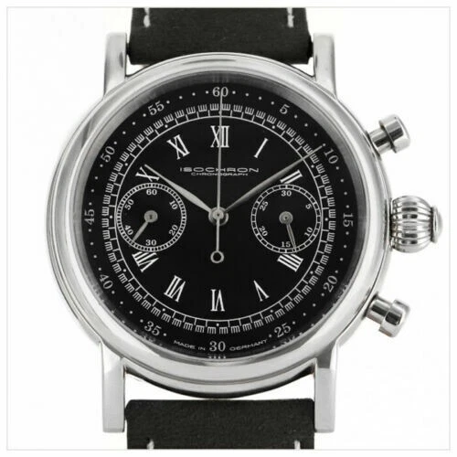 Montre Vintage Homme ISOCHRON Sport Venus – Chronographe Mécanique Allemand – Boîtier Acier 40mm – Occasion Rare