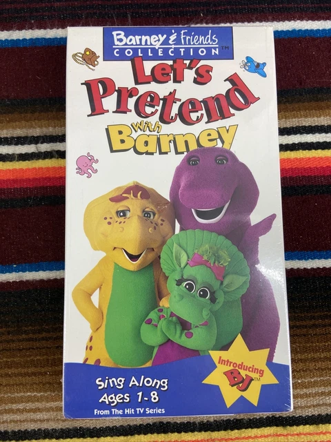 LETS PRETEND WITH Barney VHS Sing Along BJ Baby Bop An Adventure in ...