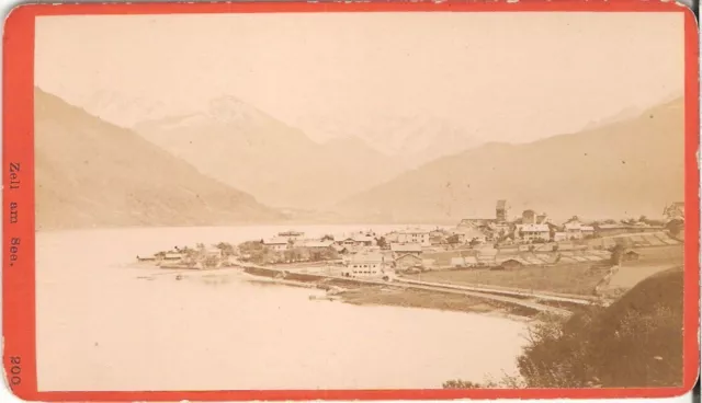 CDV photo Historische Ansicht Zell am See - 1880er