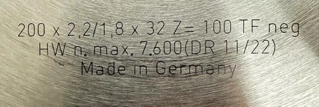 HM - bestücktes Kreissägeblatt Sägeblatt Glasleisten 200 x 2,2 x 32 mm TFN neg 2