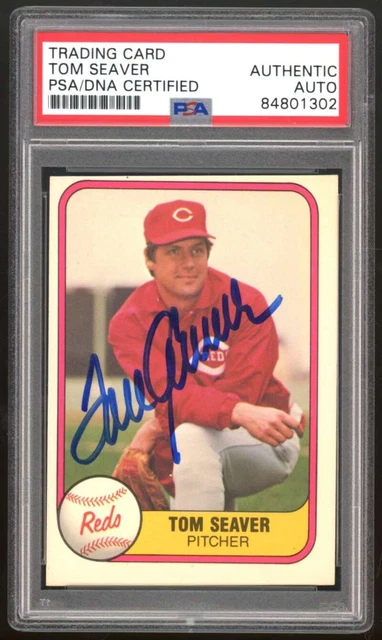 1981 Fleer Tom Seaver #200 Auto Autograph PSA Authentic ES1473 1981 Fleer Tom Seaver #200 Auto Autograph PSA Authentic ES1473