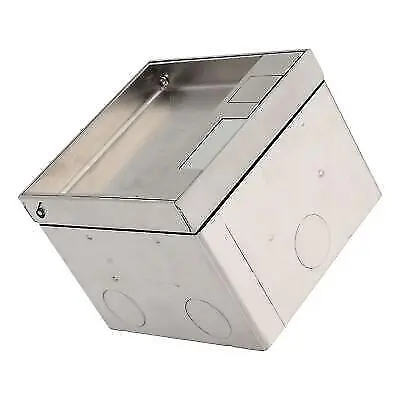 Waterproof Stainless Steel Floor Outlet Box 10/16A | Cover Socket