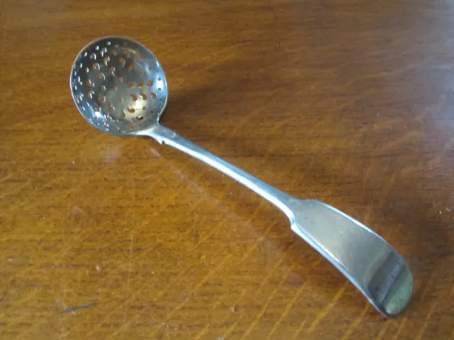 Vintage Silver Plated Sugar Sifter  Fiddle Pattern SPOON 7" Long